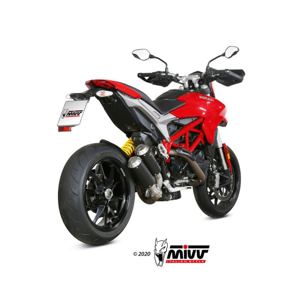 Глушники мотоциклов Slip-On Line (MK3) MIVV для Ducati Hypermotard 939 (16-18) чорні