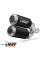 Глушники мотоциклов Slip-On Line (MK3) MIVV для Ducati Hypermotard 939 (16-18) чорні