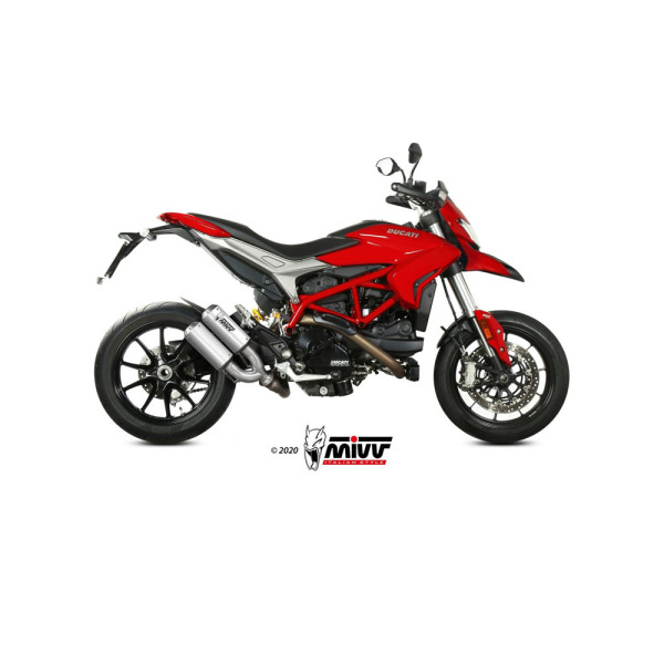 Випускні системи Slip-On Line (MK3) MIVV для Ducati Hypermotard 939 (16-18) сріблясті