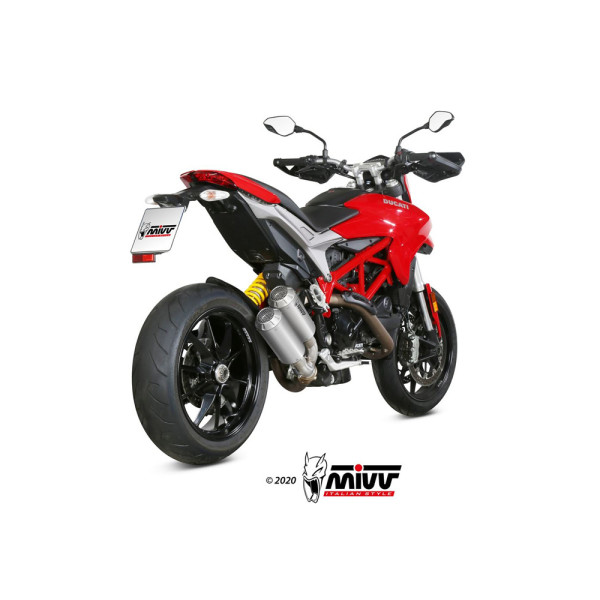 Випускні системи Slip-On Line (MK3) MIVV для Ducati Hypermotard 939 (16-18) сріблясті