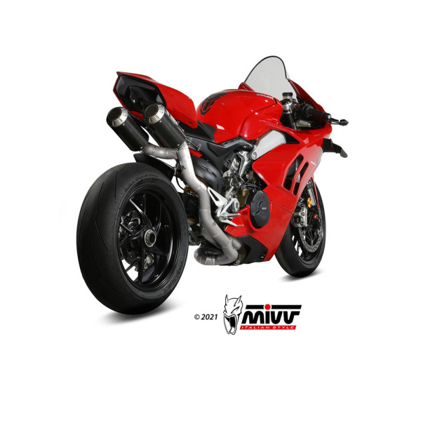 Повний вихлопний комплект (MK3) MIVV для Ducati Panigale V4 (18-22) карбон