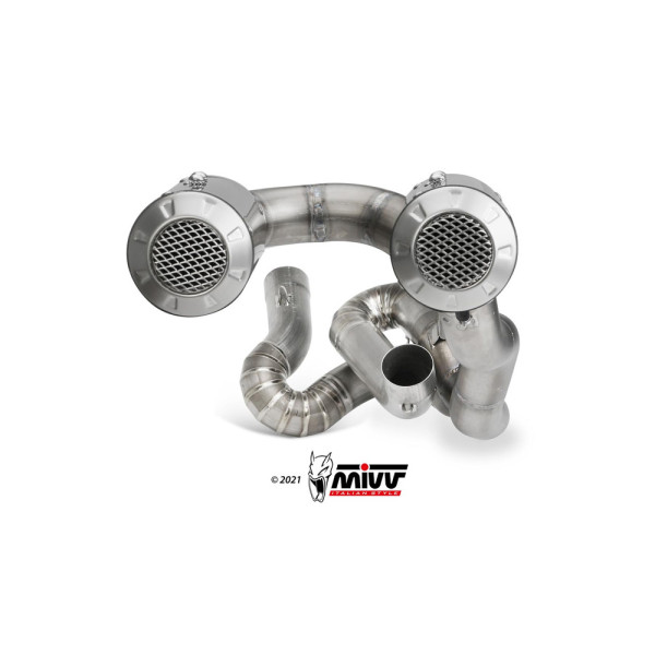 Повний вихлопний комплект (MK3) MIVV для Ducati Panigale V4 (18-22) карбон