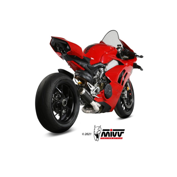 Повний вихлопний система (MK3) MIVV для Ducati Panigale V4 (18-22) / Streetfighter V4 (20-22) carbon