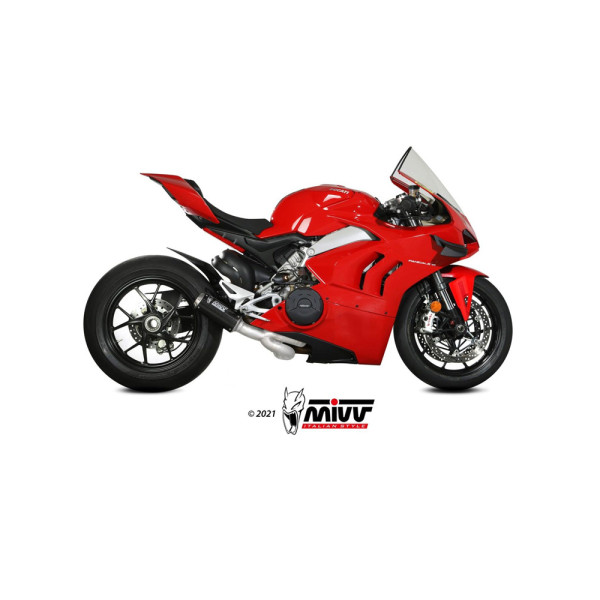 Повний вихлопний система (MK3) MIVV для Ducati Panigale V4 (18-22) / Streetfighter V4 (20-22) carbon