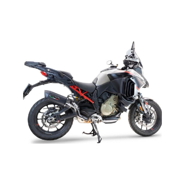 Глушник мотоцикловий G.P.R Furore Evo4 Nero Ducati Multistrada V4 Rally (23-24) алюмінієвий з гомологацією