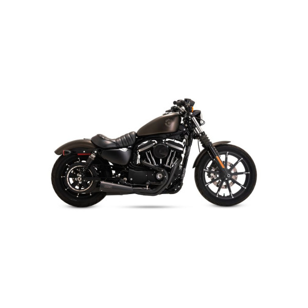 Повний вихлопний системи Vance & Hines Upsweep для вибраних моделей Harley Davidson Чорний Мат