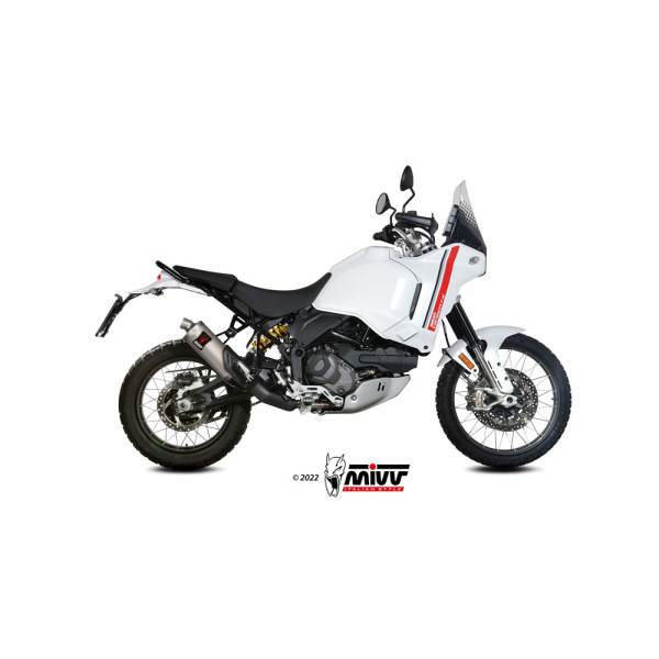Глушник мотоцикловий Slip-On (Dakar) MIVV для Ducati DesertX (22-) титановий