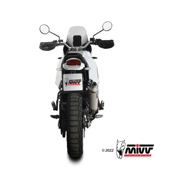 Глушник мотоцикловий Slip-On (Dakar) MIVV для Ducati DesertX (22-) титановий