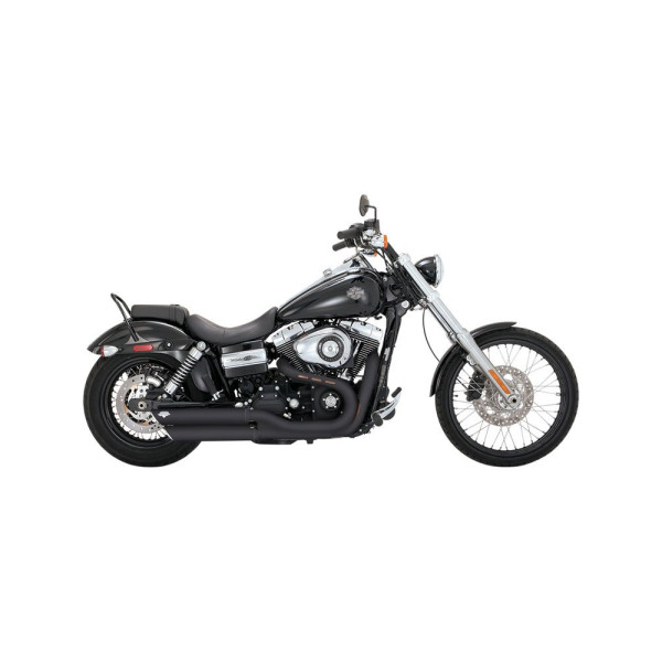 Глушники Vance & Hines Twin Slash чорний для Harley Davidson FXDF (08-17), FXDWG (10-17)
