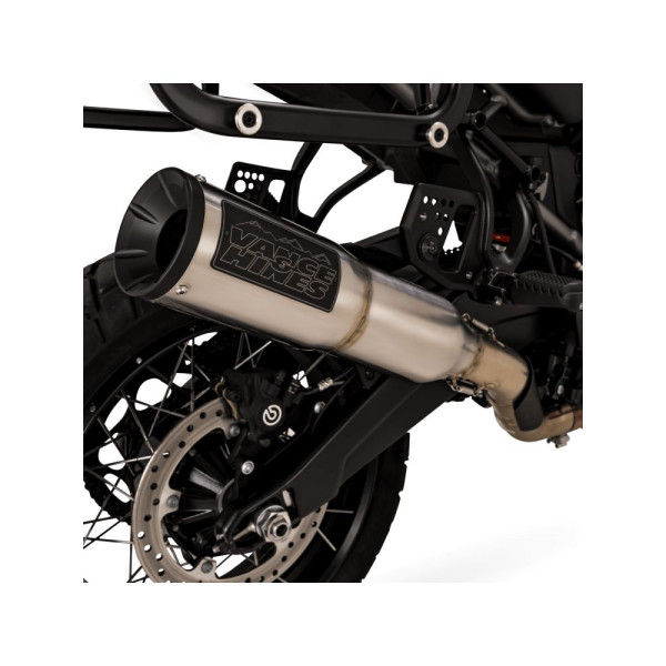 Глушник мотоцикловий Vance & Hines Adventure Hi-Output 450 для Harley Davidson Pan America 1250 ABS / Special (21-) Щіткова сталь