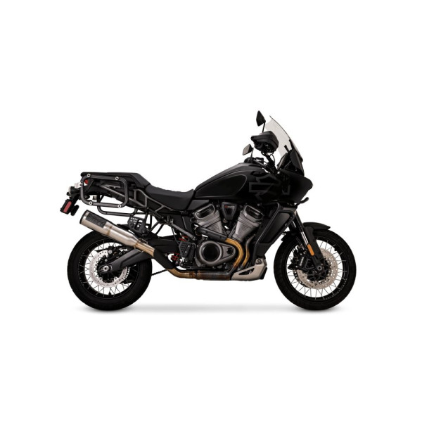 Глушник мотоцикловий Vance & Hines Adventure Hi-Output 450 для Harley Davidson Pan America 1250 ABS / Special (21-) Щіткова сталь