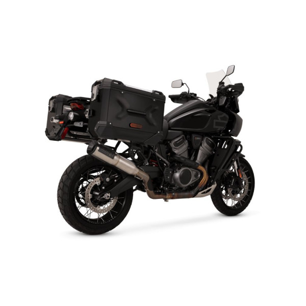 Глушник мотоцикловий Vance & Hines Adventure Hi-Output 450 для Harley Davidson Pan America 1250 ABS / Special (21-) Щіткова сталь