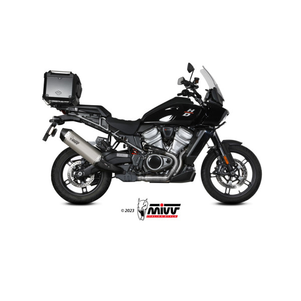 Глушник мотоцикловий Slip-On Line (Speed Edge) MIVV для Harley Davidson RA1250 Pan America (21-) титановий