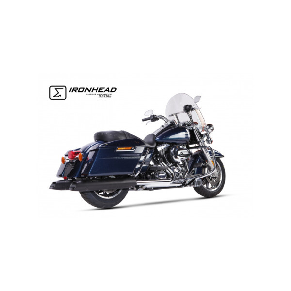 Глушник мотоцикловий IXIL HC2-1B Ironhead Round Harley-Davidson Touring Road King (17-21) на праву сторону
