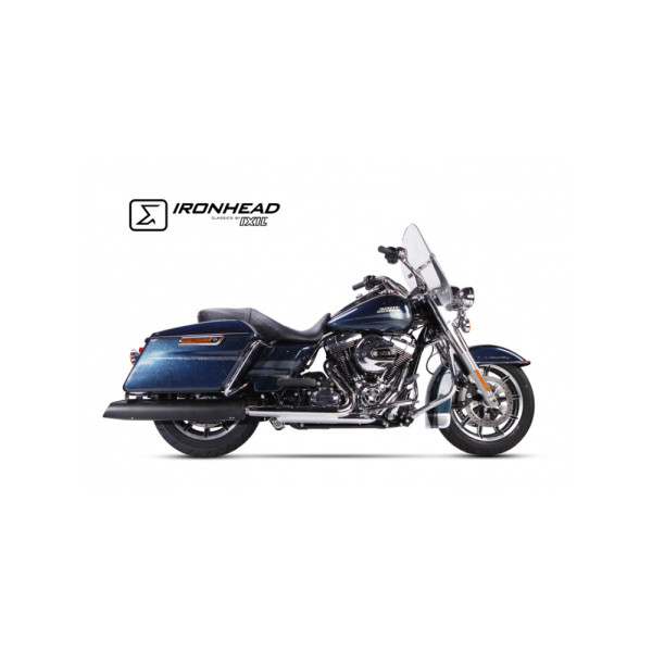 Глушник мотоцикловий IXIL HC2-1B Ironhead Round Harley-Davidson Touring Road King (17-21) на праву сторону