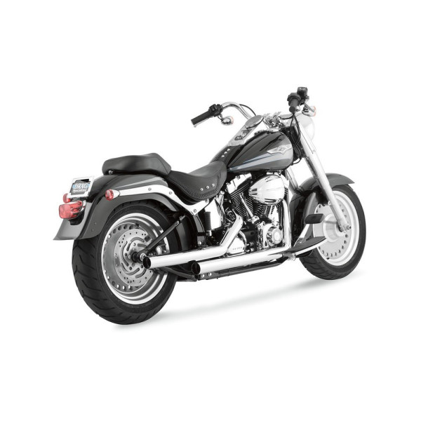 Повний вихлопний система Vance & Hines Straightshots хром для Harley Davidson FXS/FXST/FXLST (00-11), FLSTSE (10-11) (за винятком FXCW/C (08-11), FXSTSSE (09))