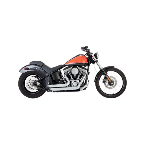 Повний вихлопний колектор Vance & Hines Short Shots Straggered хром для Harley Davidson FXS/FLS/FLST (окрім FXSB/FXSE) (роки 12-17)
