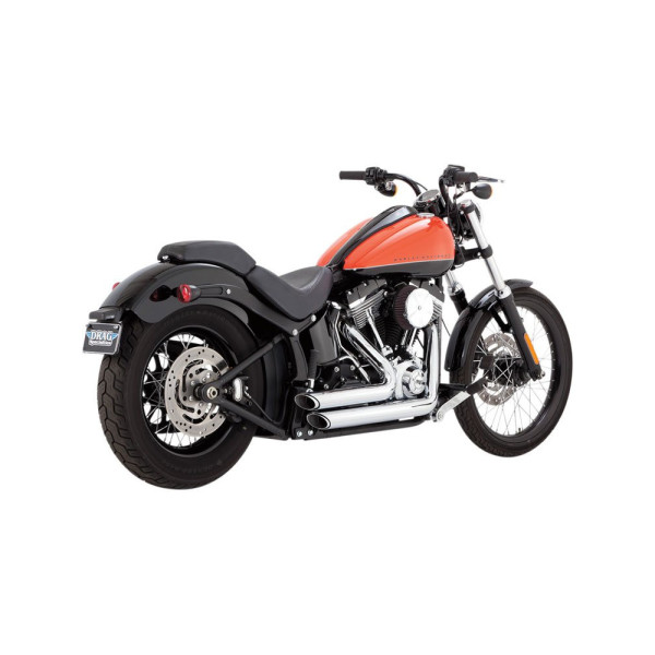 Повний вихлопний колектор Vance & Hines Short Shots Straggered хром для Harley Davidson FXS/FLS/FLST (окрім FXSB/FXSE) (роки 12-17)