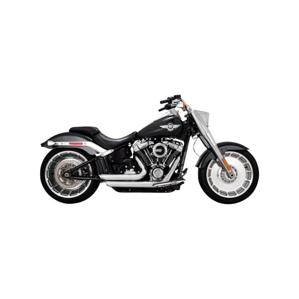 Повний вихлопний системи Vance & Hines Shortshots Staggered для Harley Davidson FLFB 1750 ABS / FXBR 1750 ABS (18-20), FXDR 1868 ABS (19) Хромований