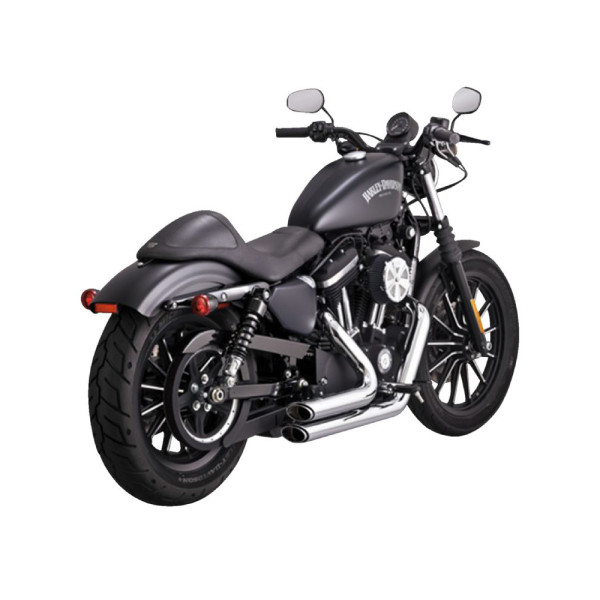 Повний вихлопний системи Vance & Hines Shortshots Staggered для Harley Davidson FLFB 1750 ABS / FXBR 1750 ABS (18-20), FXDR 1868 ABS (19) Хромований