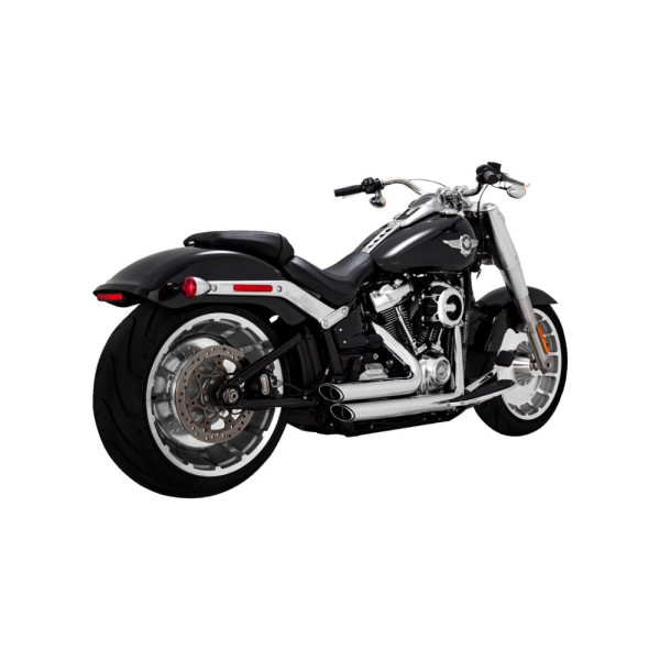 Повний вихлопний системи Vance & Hines Shortshots Staggered для Harley Davidson FLFB 1750 ABS / FXBR 1750 ABS (18-20), FXDR 1868 ABS (19) Хромований