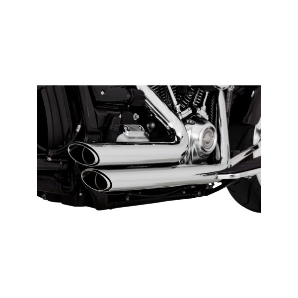 Повний вихлопний системи Vance & Hines Shortshots Staggered для Harley Davidson FLFB 1750 ABS / FXBR 1750 ABS (18-20), FXDR 1868 ABS (19) Хромований