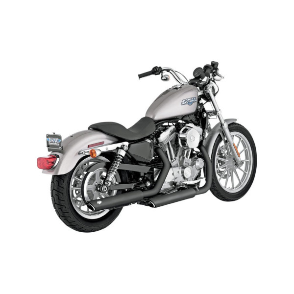 Глушники Vance & Hines Twin Slash чорний для Harley Davidson XL (04-13)