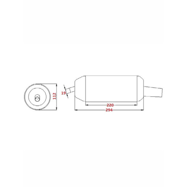 Глушник мотоцикла IXIL SCCL 2-тактний скутер Honda Vision 50 (11-17)