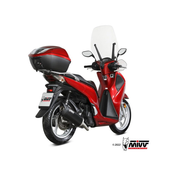 Повний вихлопний системи (Mover) MIVV для Honda SH 125 / 150 (17-19) чорний