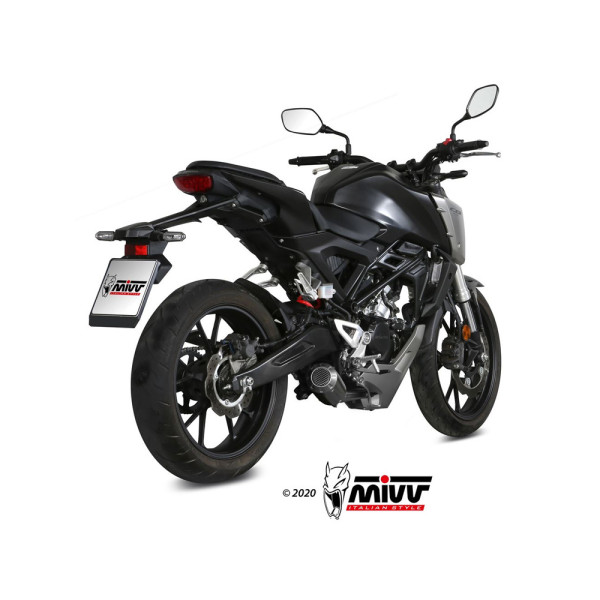 Повний вихлопний комплект (MK3) MIVV для Honda CB 125 R (18-20) карбон