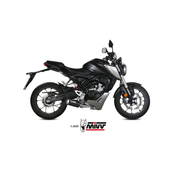 Повний вихлопний комплект (MK3) MIVV для Honda CB 125 R (18-20) карбон