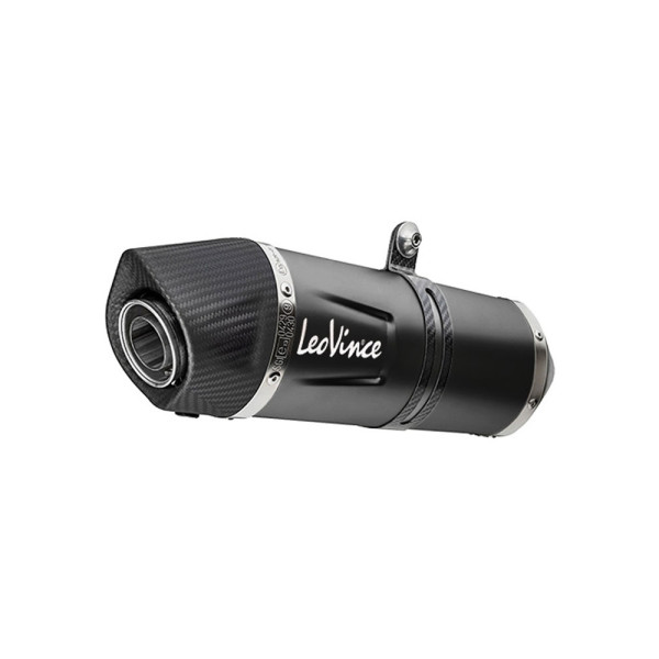 Повний вихлопний система LeoVince LV ONE EVO BLACK EDITION Slip-On, Нержавіюча сталь для Honda CB 125 R Neo Sports Café (21-)