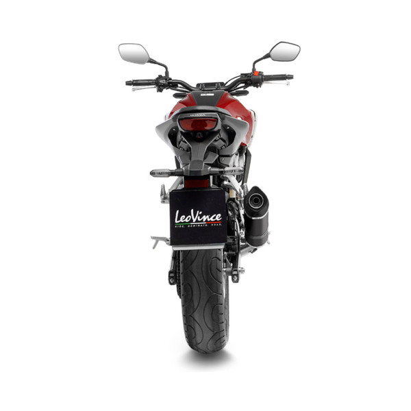 Повний вихлопний система LeoVince LV ONE EVO BLACK EDITION Slip-On, Нержавіюча сталь для Honda CB 125 R Neo Sports Café (21-)