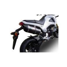 Повний вихлопний система G.P.R Furore Nero Рейсинг Система, Чорний Алюміній - Honda MSX / Grom 125 13-17