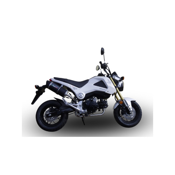 Повний вихлопний система G.P.R Furore Nero Рейсинг Система, Чорний Алюміній - Honda MSX / Grom 125 13-17