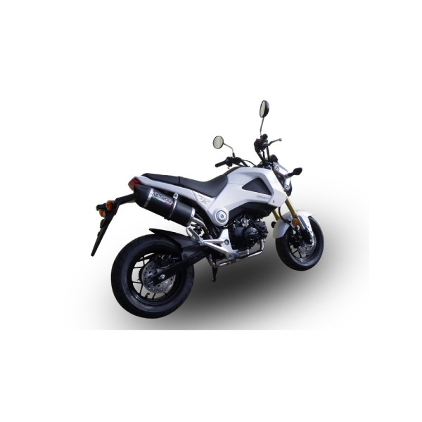 Повний вихлопний система G.P.R Furore Nero Рейсинг Система, Чорний Алюміній - Honda MSX / Grom 125 13-17