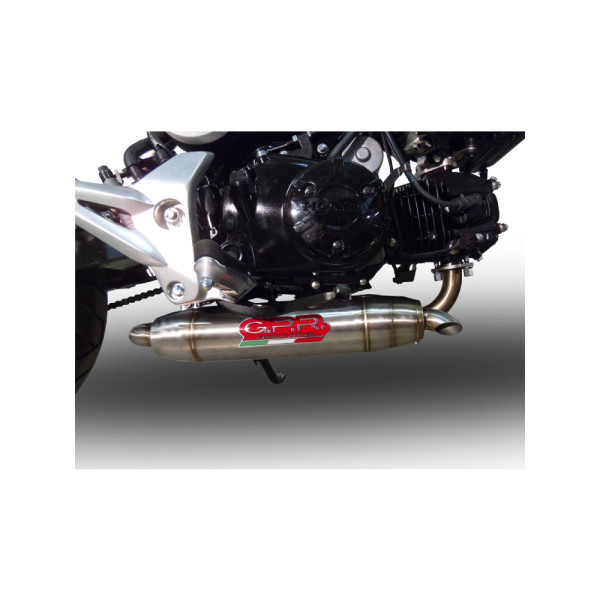 Перевернута повна вихлопна система G.P.R Deeptone Inox Racing System, Нержавіюча сталь - Honda MSX / Grom 125 13-17