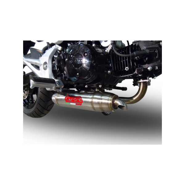 Перевернута повна вихлопна система G.P.R Deeptone Inox Racing System, Нержавіюча сталь - Honda MSX / Grom 125 13-17