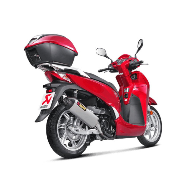 Глушник мотоцикловий Akrapović для Honda SH 300i 16-20 Slip-On Line, Нержавіюча сталь + Вуглецеве волокно