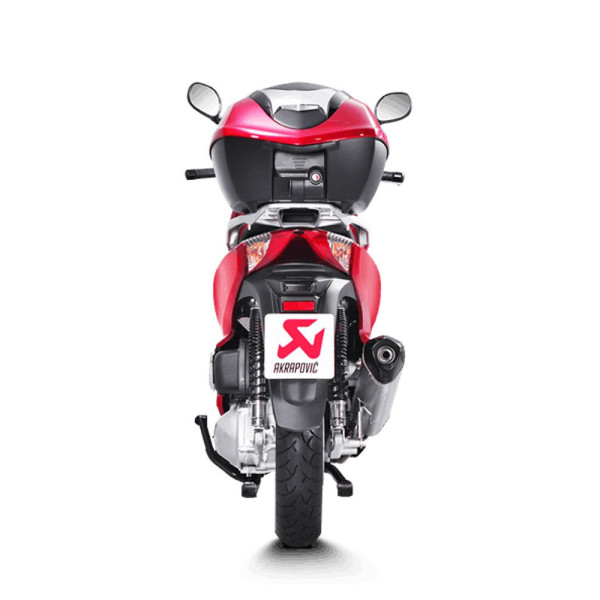 Глушник мотоцикловий Akrapović для Honda SH 300i 16-20 Slip-On Line, Нержавіюча сталь + Вуглецеве волокно