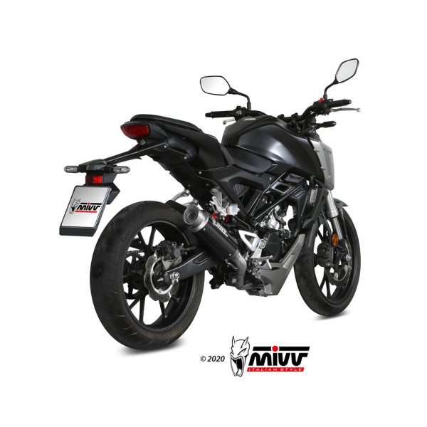 Повний вихлопний колектор (GP Pro) MIVV для Honda CB 125 R (18-20) карбон