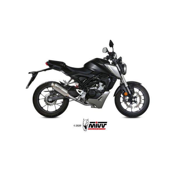 Повний вихлопний комплект (GP Pro) MIVV для Honda CB 125 R (18-20) титановий