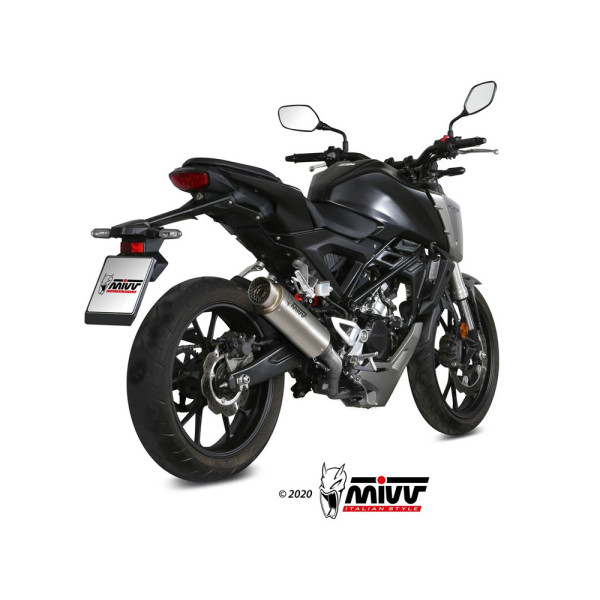 Повний вихлопний комплект (GP Pro) MIVV для Honda CB 125 R (18-20) титановий
