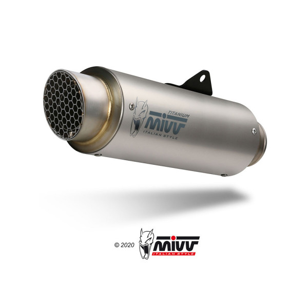 Повний вихлопний комплект (GP Pro) MIVV для Honda CB 125 R (18-20) титановий