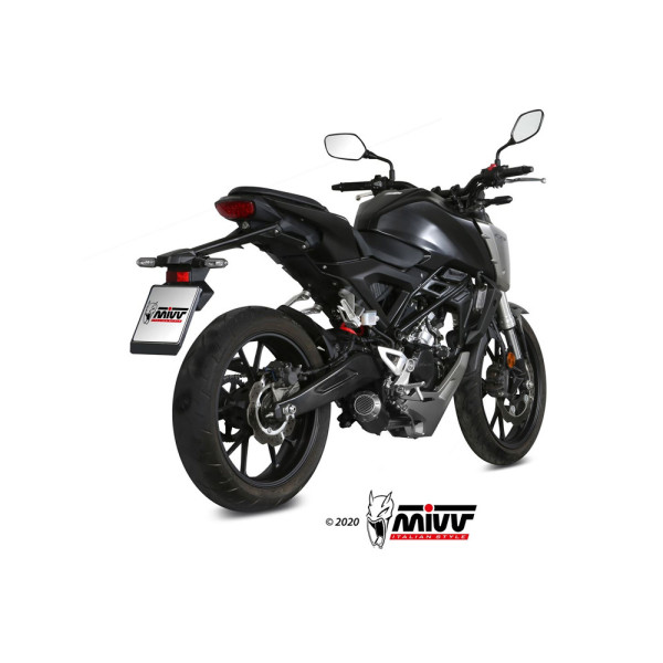 Повний вихлопний колектор (MK3) MIVV для Honda CB 125 R (18-20) чорний