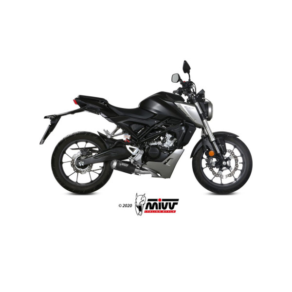 Повний вихлопний колектор (MK3) MIVV для Honda CB 125 R (18-20) чорний