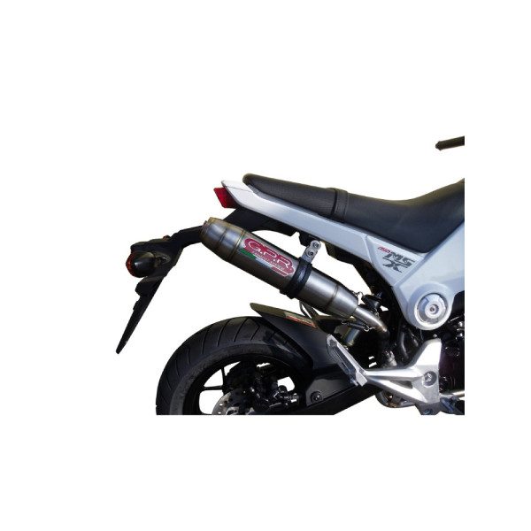 Глушник G.P.R Deeptone Inox Slip-On, Нержавіюча сталь - Honda MSX / Grom 125 13-17
