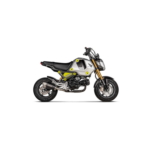 Глушник мотоцикловий Slip-On Line Akrapović для Honda MSX 125 Grom (21-) титан