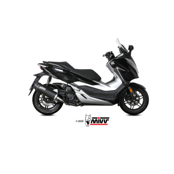 Глушник мотоцикловий Slip-On (Mover) MIVV для Honda Forza 300 (18-20) чорний