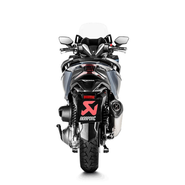 Випускний глушник Akrapović для Honda Forza 300 18-20, Forza 250 18-20 Slip-On Line, Нержавіюча сталь + Вуглецеве волокно